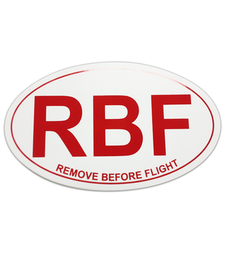 CHECKMATE AVIATION INC. Sticker: Remove Before Flight Oval