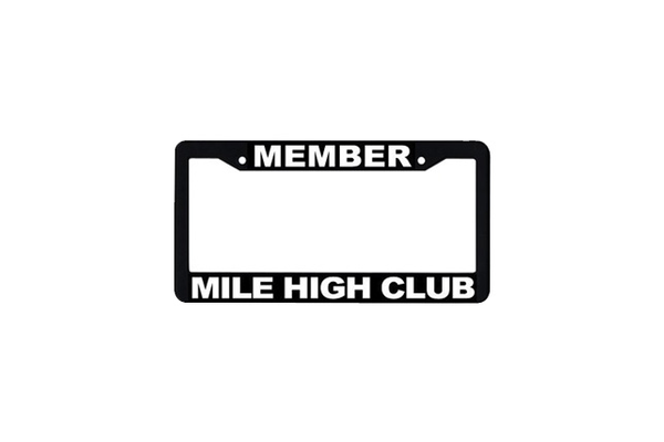 License Frame: Member Mile High  Club