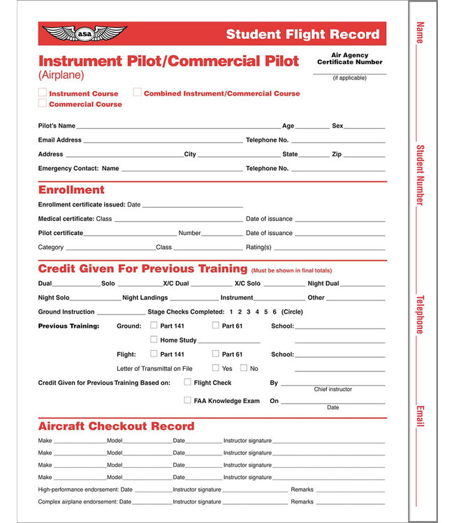 Commercial Flight Record