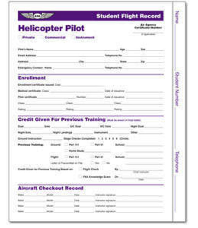 AVIALL Helicopter Flight Record