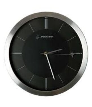 BLACK ROTATING PLANE CLOCK