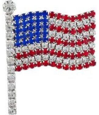 TAP Publishing Co. PIN: CRYSTAL AMERICAN FLAG