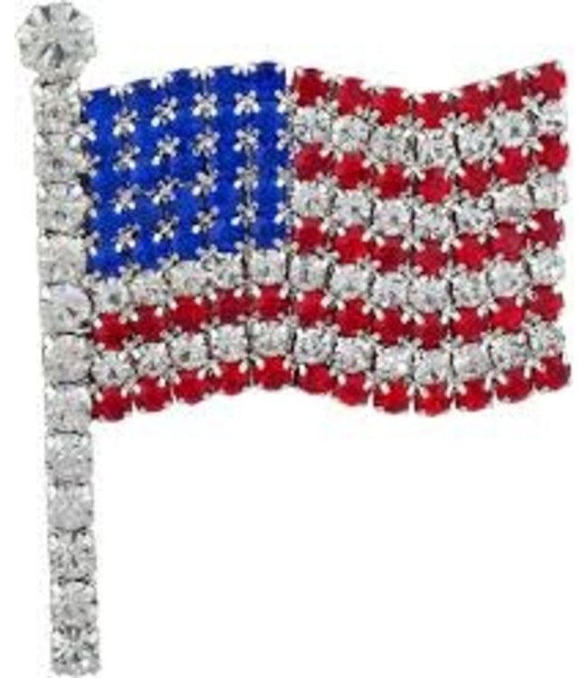 TAP Publishing Co. PIN: CRYSTAL AMERICAN FLAG