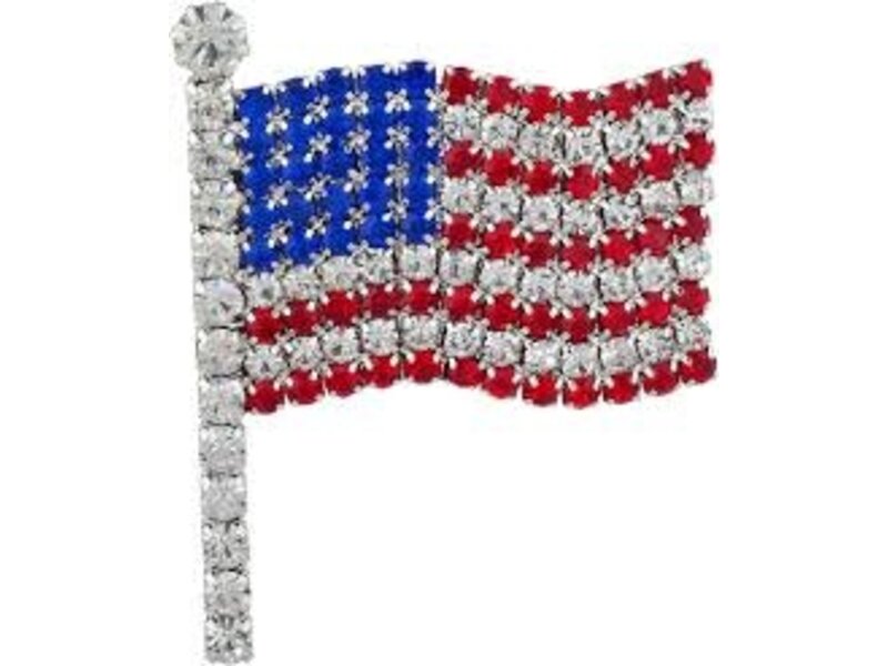 TAP Publishing Co. PIN: CRYSTAL AMERICAN FLAG