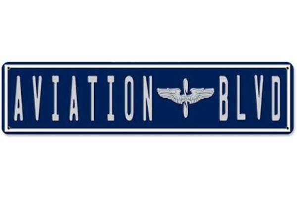 Sign: Aviation Blvd