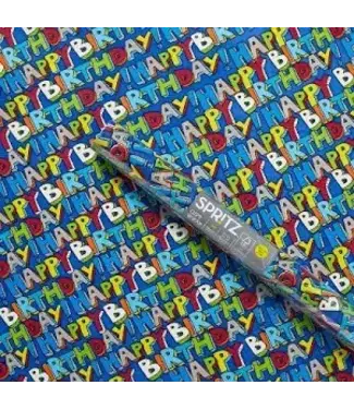 The Cylinder Shop Happy Birthday Wrapping Paper