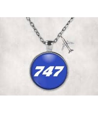 Cardinal House Necklace W/ Oval and Plane "747