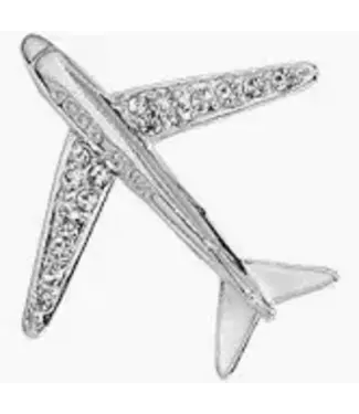 The $5 Store Pin: Rhinestone Aiplane 1557