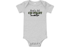 The Cylinder Shop Co-Pilot Baby Onesie: Bright Helicopter