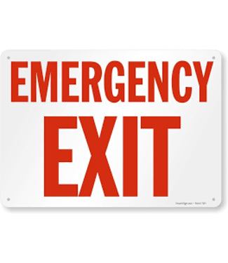 Mr. Pilot Aviation Shop Emergency Exit