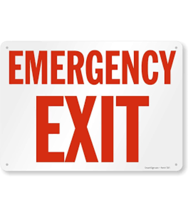 Mr. Pilot Aviation Shop Emergency Exit
