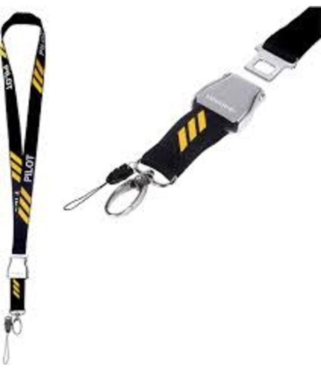 Lanyard: Pilot Yellow 3 Stripe