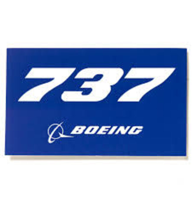 Sticker: 737 Blue