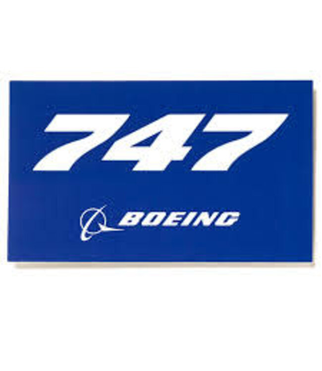 Sticker: 747 Blue