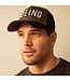 Cap: BOEING MESH BACK Hat, BLACK AND KHAKI