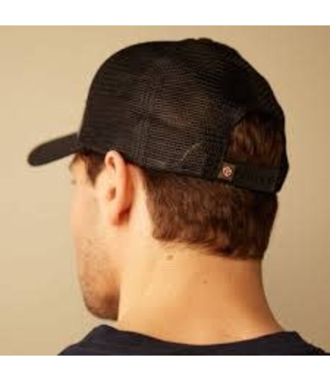 Cap: BOEING MESH BACK Hat, BLACK AND KHAKI