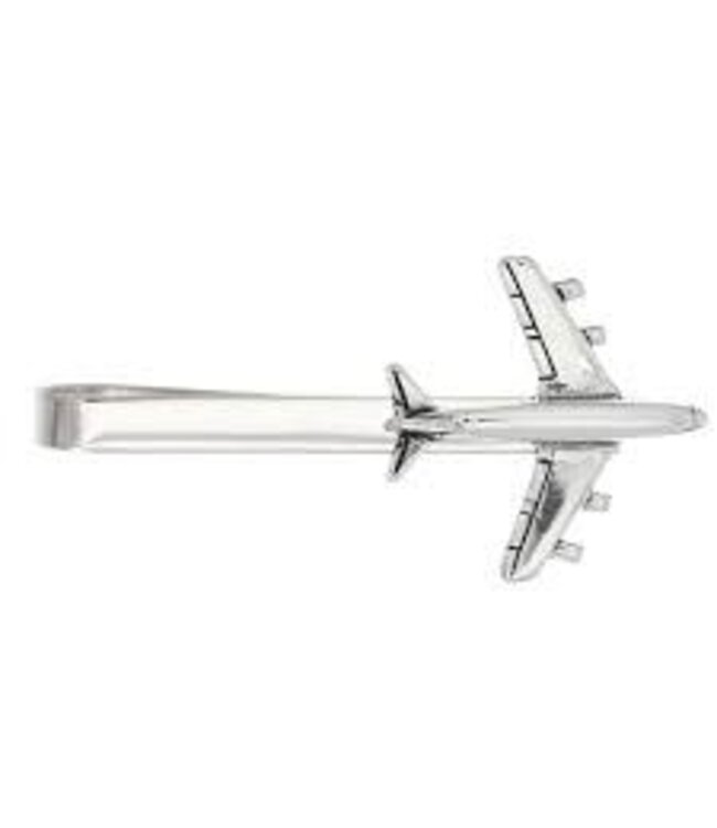 Tiebar Global Express 3D Silver Polished