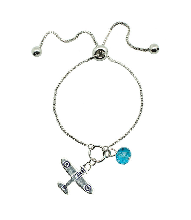 Airplane Lariat Bracelet
