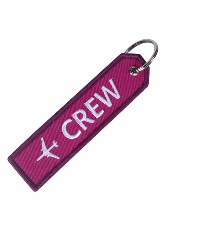 Keychain: Crew [Purple] Embroidered