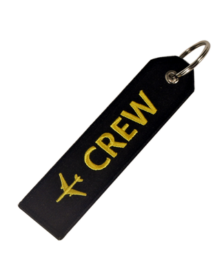 Keychain: Crew [Black] Embroidered