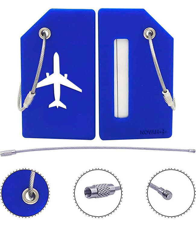 Luggage Tag: Silicone (Blue)