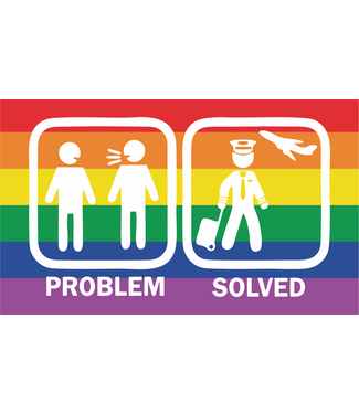 Sticker: Problem Solved (Pride M)