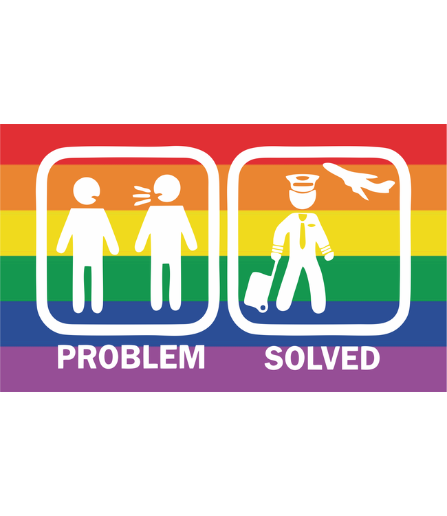 Sticker: Problem Solved (Pride M)