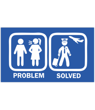 Sticker: Problem Solved (Blue)