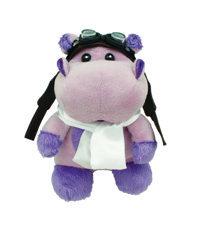 Plushie: Aviator Hippo, 5"
