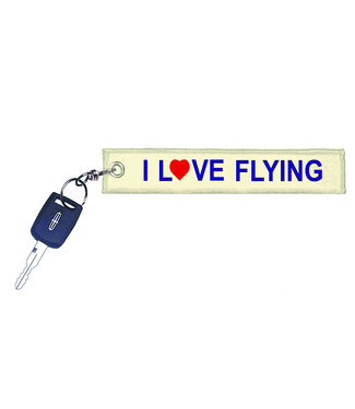 Keychain: I Love (heart) Flying