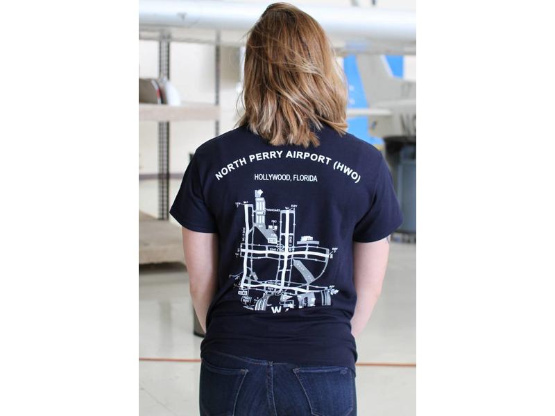 Dare to Fly Apparel T-Shirt: HWO Airport Diagram