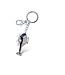 Blk Rhinestone Helicopter Keychain