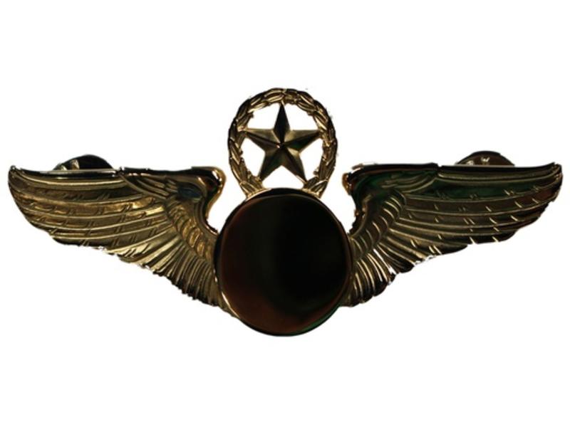 Pin: Classic Wings Gold Star & Wreath