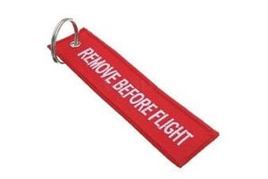 Keychain: Remove Before Flight Embroidered