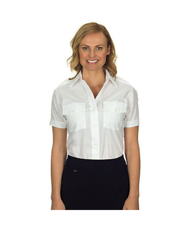 Shirt: Aviator SS Ladies Wht 18 LS - CLEARANCE, FINAL SALE