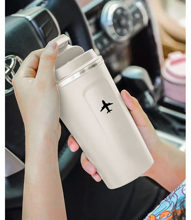 17oz Insulated Coffee Mug, Cream