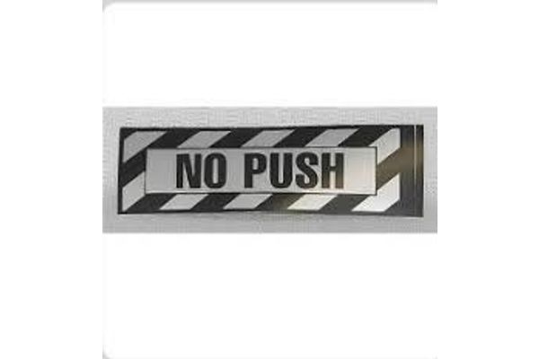 Placard: No Push