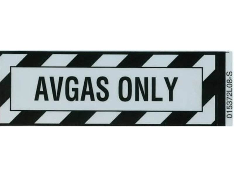 STICKER: Avgas Only