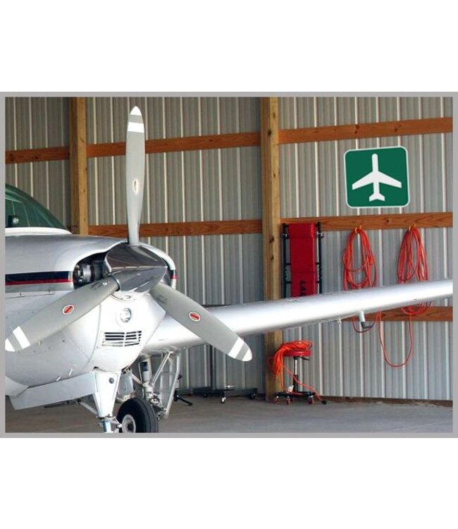 Metal Reflective Sign, Airport Ahead