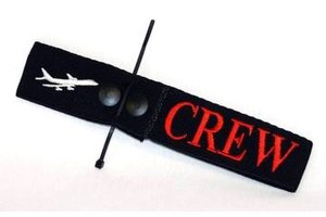 Crew Tag Embroidered On Canvas