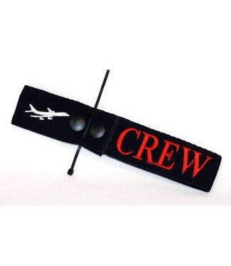 Crew Tag Embroidered On Canvas