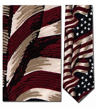 Tie: American Flag Silk