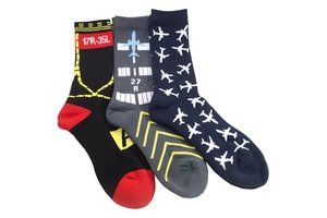 PREMIUM CREW SOCKS, SET OF 3-PAIRS