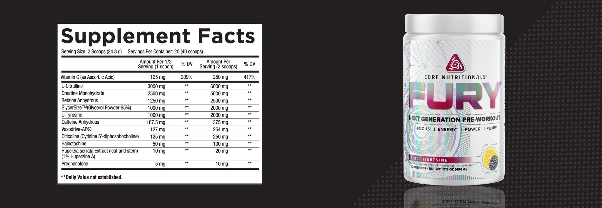 Core Nutritionals Core Fury