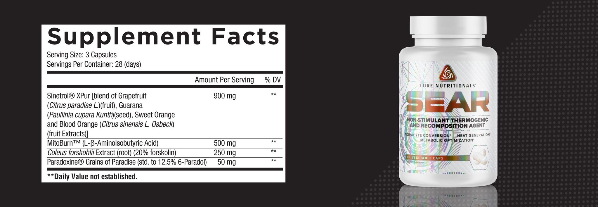 Core Nutritionals Sear