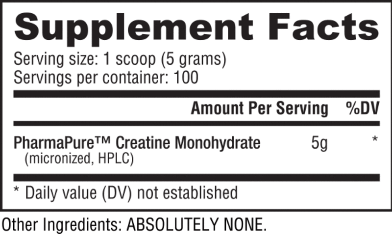 Nutrabio Nutrabio Creatine Monohydrate 500g