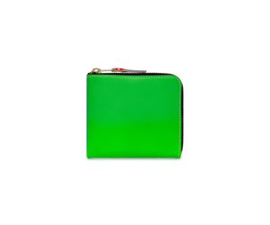 Super Fluo Half Zip Wallet - Orange/Green - SA3100SF - Comme Des