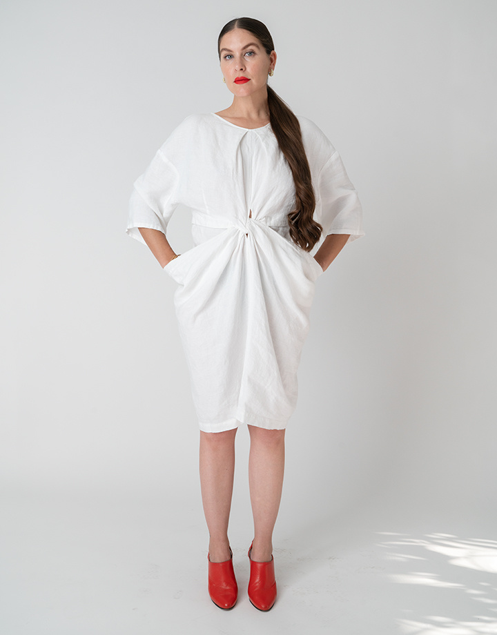 Rachel Comey Scope Dress In White Linen Rachel Comey Scope Dress In White Linen