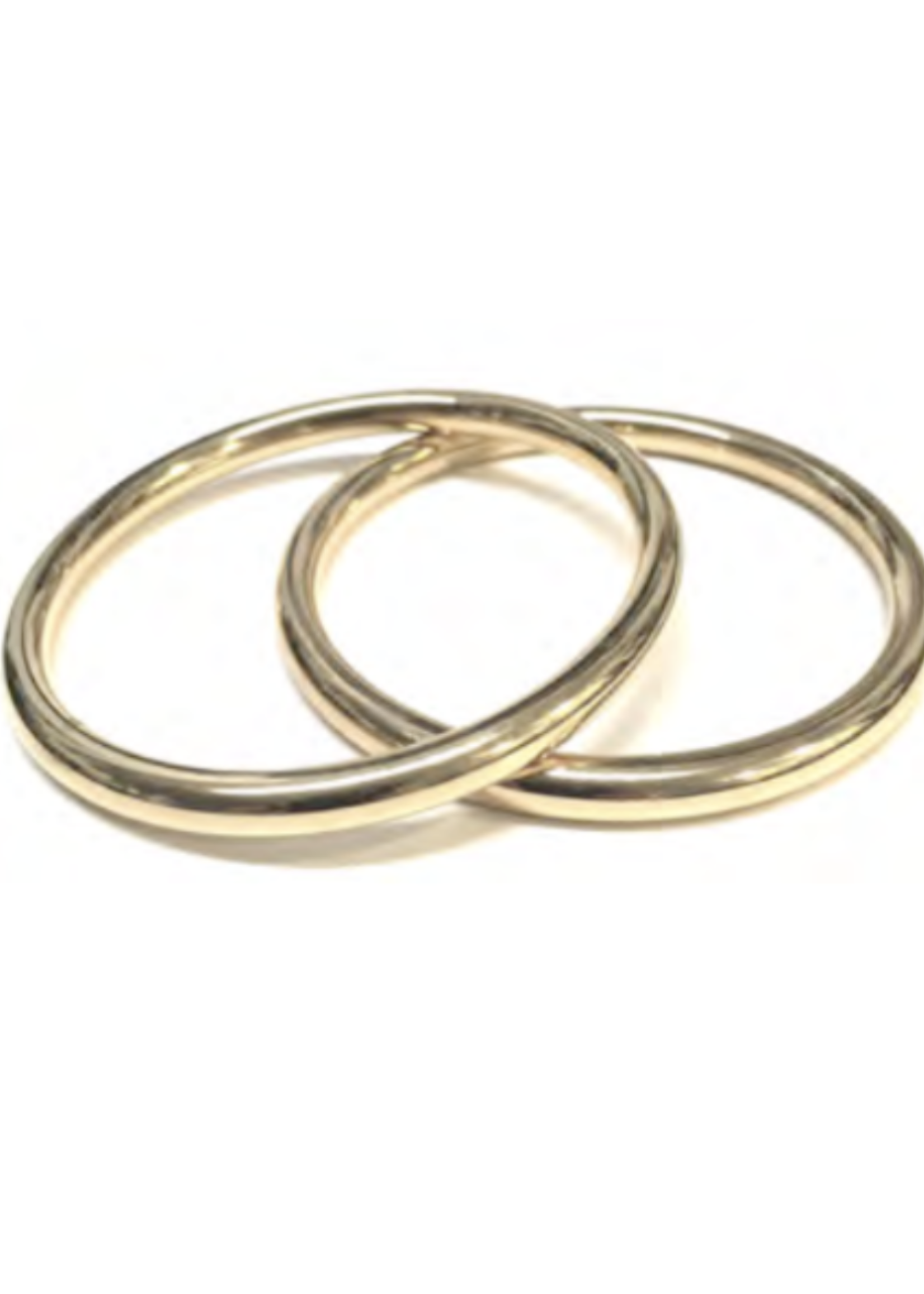 Lady Grey Core Bangle Set in 14K Gold Plated Bronze