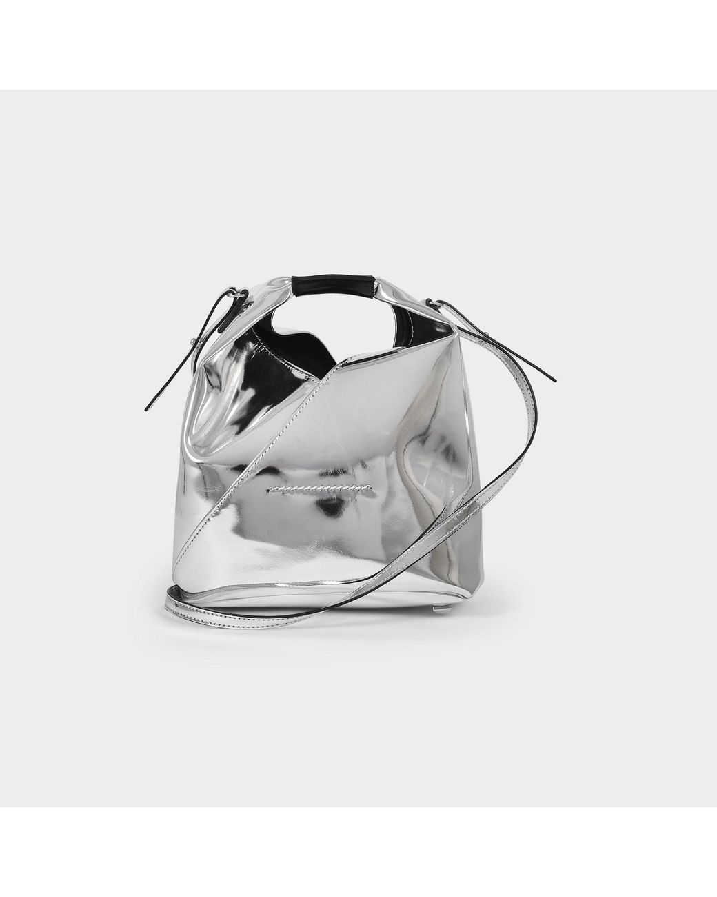 silver mini bag